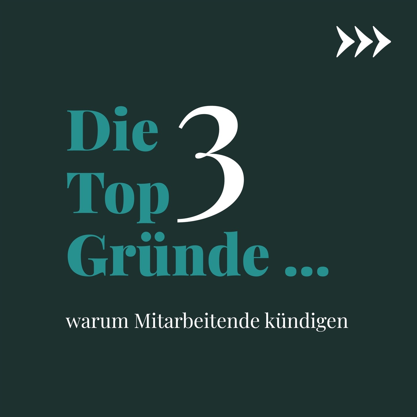 Die Top 3 Gründe warum Mitarbeitende kündigen